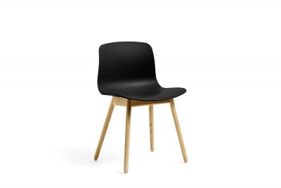 About a Chair AAC12 / AAC 12 ECO Stuhl schwarz Eiche Hay